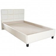 Pat Soft tapitat pentru saltea 120x200, Bej Pat Soft tapitat pentru saltea 120x200, Bej
